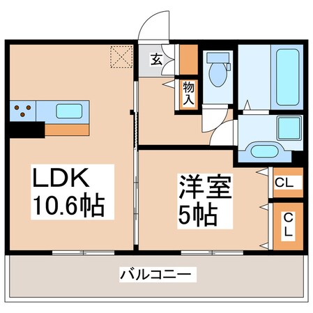 D-room出水の物件間取画像